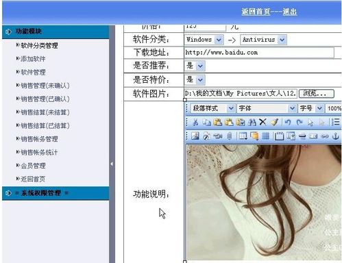 基于PHP的软件推销销售网站设计与开发