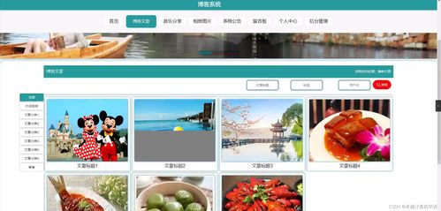 SpringBoot博客系统设计与开发 计算机毕业设计研究